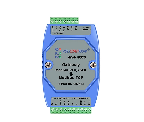 2-port modbus gateway